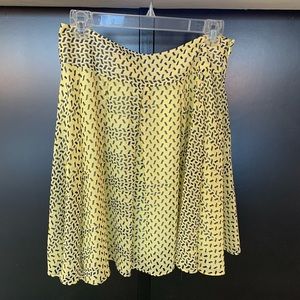 INC International Concepts Black and Yellow Skirt